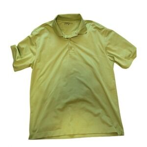 Nike Golf‎ Dri-FIT Polo Shirt Mens Large Lime Green Short Sleeve
